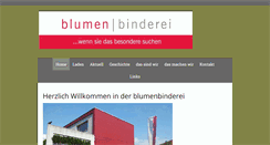 Desktop Screenshot of blumenbinderei.ch