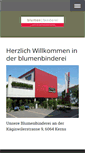Mobile Screenshot of blumenbinderei.ch